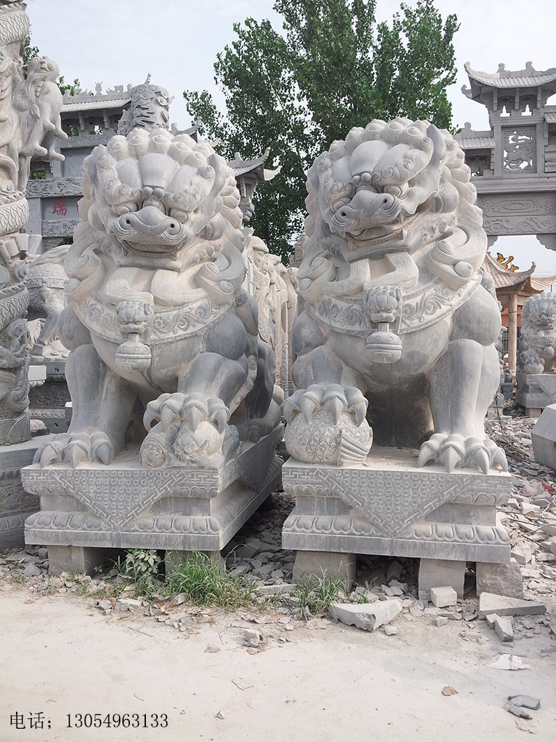 公司摆放石狮子多大尺寸的合适以及有哪些讲究