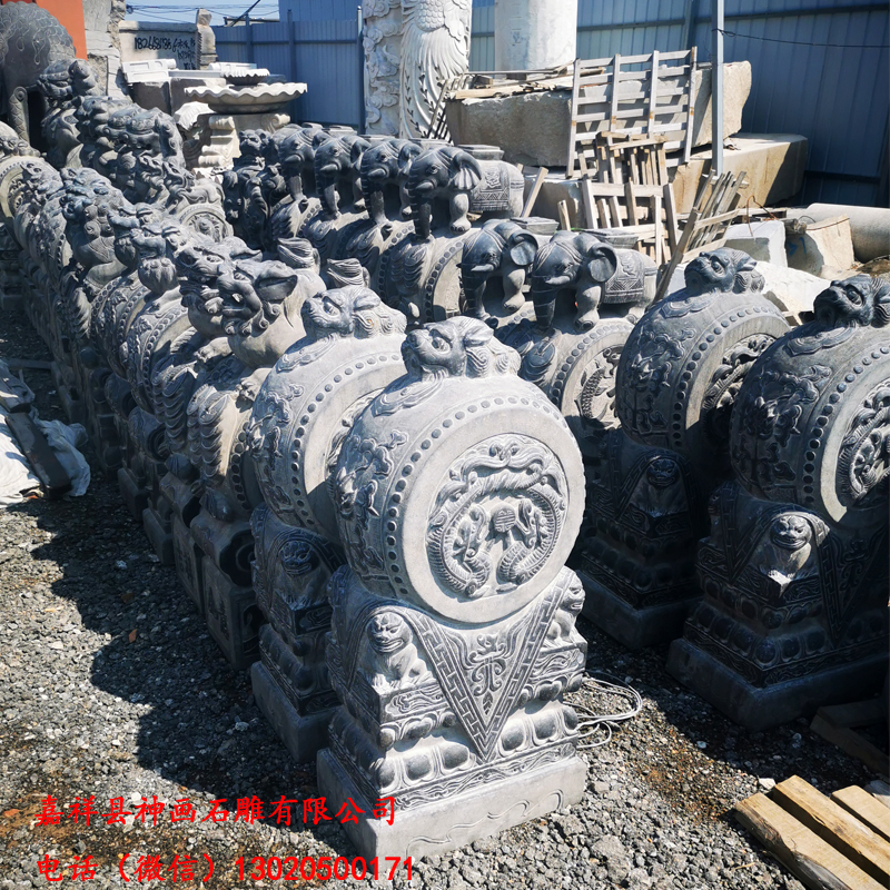 中国古建筑-门鼓石-千年传承