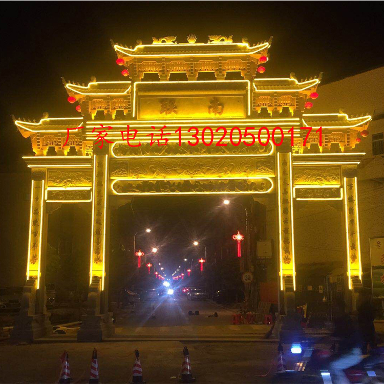 广东石牌坊的雕刻艺术-修建农村牌坊的意义-神画石雕