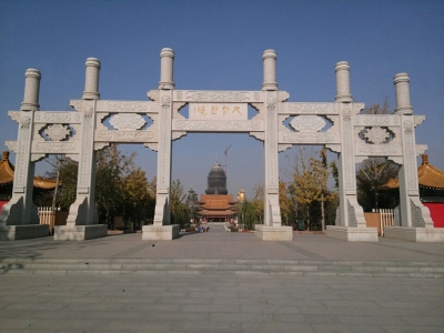 五门无楼花岗岩石雕牌坊