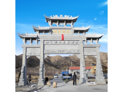 农村石牌楼的描述与作用及牌楼的造型样式