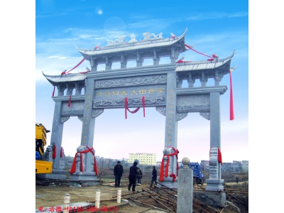 祠堂石牌楼的寓意及雕刻工艺