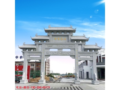 村庄入口处修石牌坊的理念需要有那些