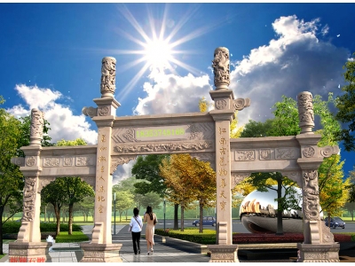 江西农村社区村头牌坊样式