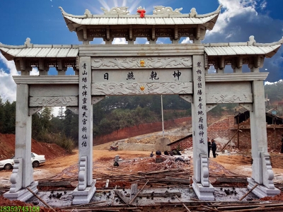 江西村口牌楼成为了村标-石牌楼十大图片样式