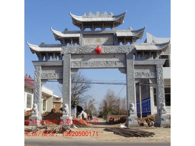 村口为什么要修建石牌坊-专业的石牌坊厂家告知您-嘉祥县神画石雕有限公司